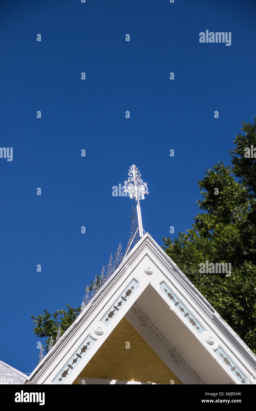 Blitzableiter Auf Dem Donnelly Haus In Eustis Florida Stockfoto