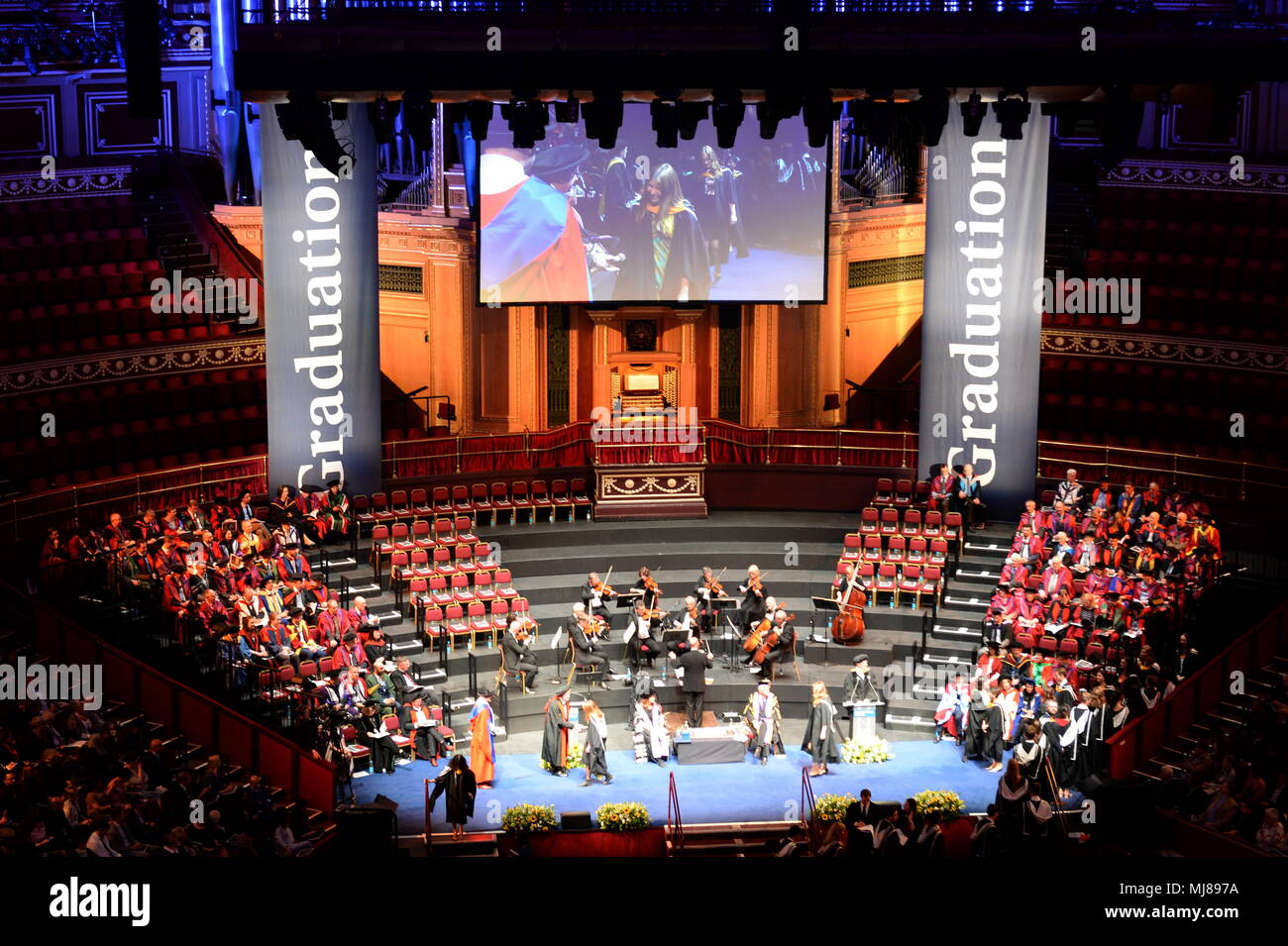 Imperial College Graduation in der Royal Albert Hall 2018 Stockfoto