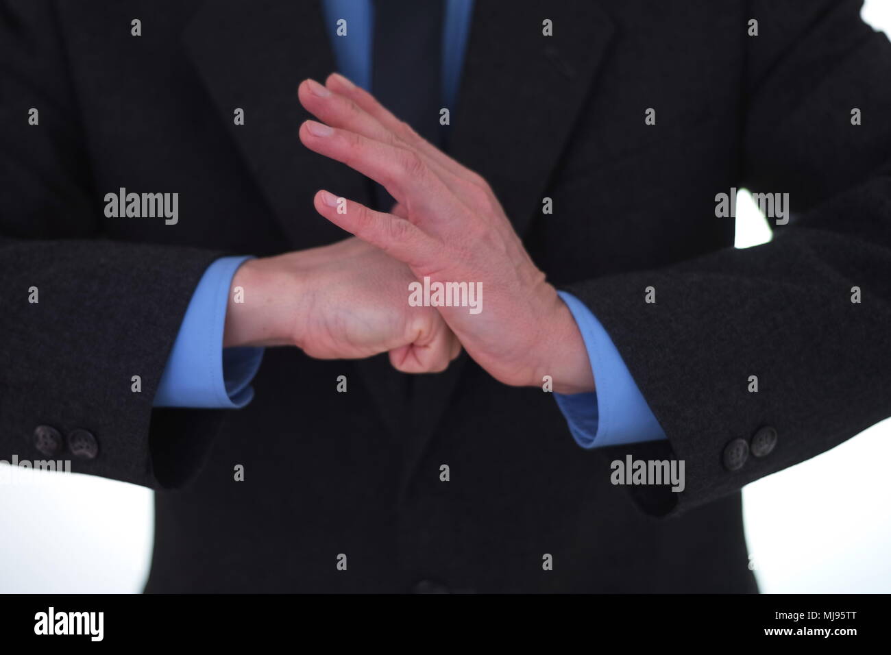 Bereit für den Kampf Stockfoto