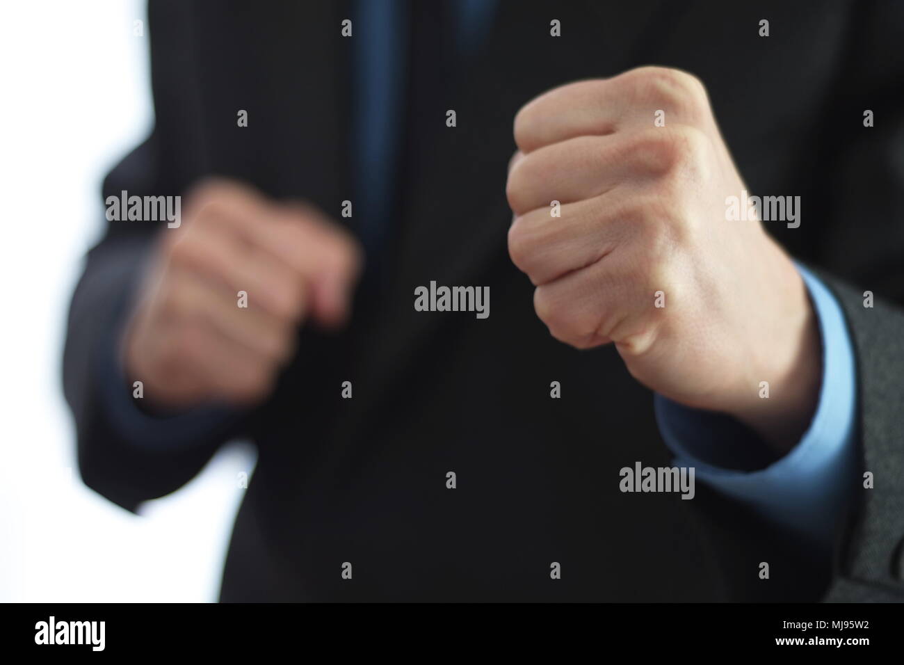 Bereit für den Kampf Stockfoto