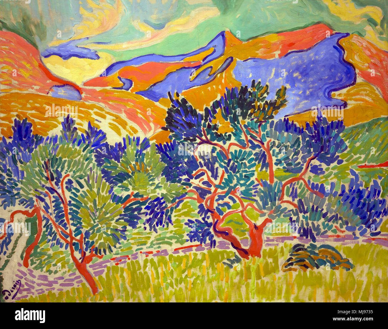 Berge von Collioure, Andre Derain, 1905, Nationalgalerie, Washington DC, USA, Nordamerika Stockfoto