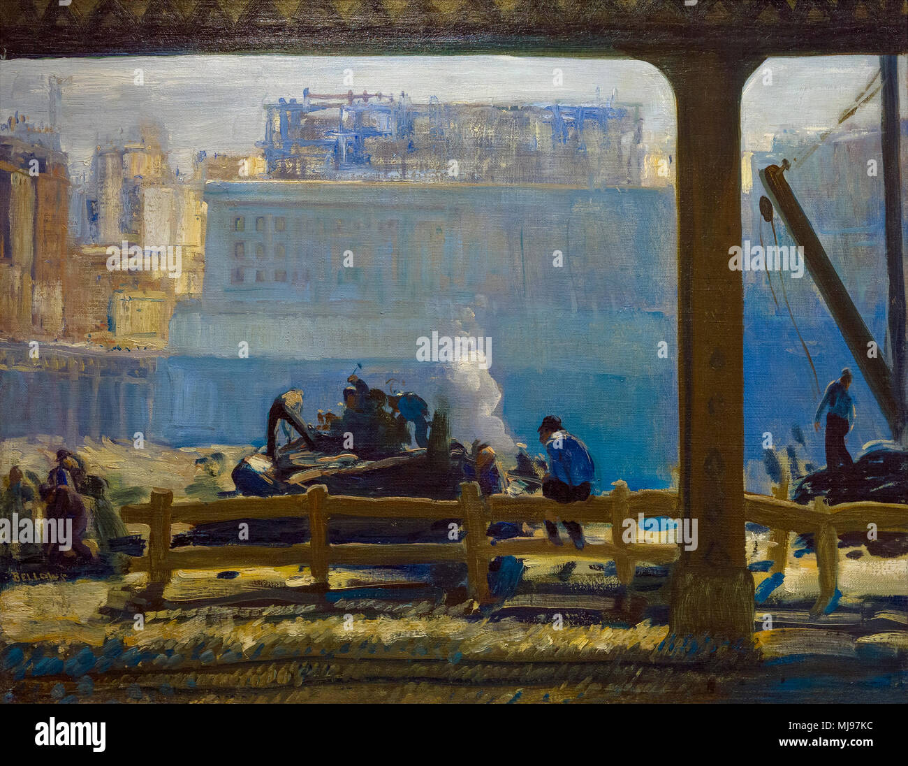 Blauer Morgen, George Faltenbälge, 1909, Nationalgalerie, Washington DC, USA, Nordamerika Stockfoto