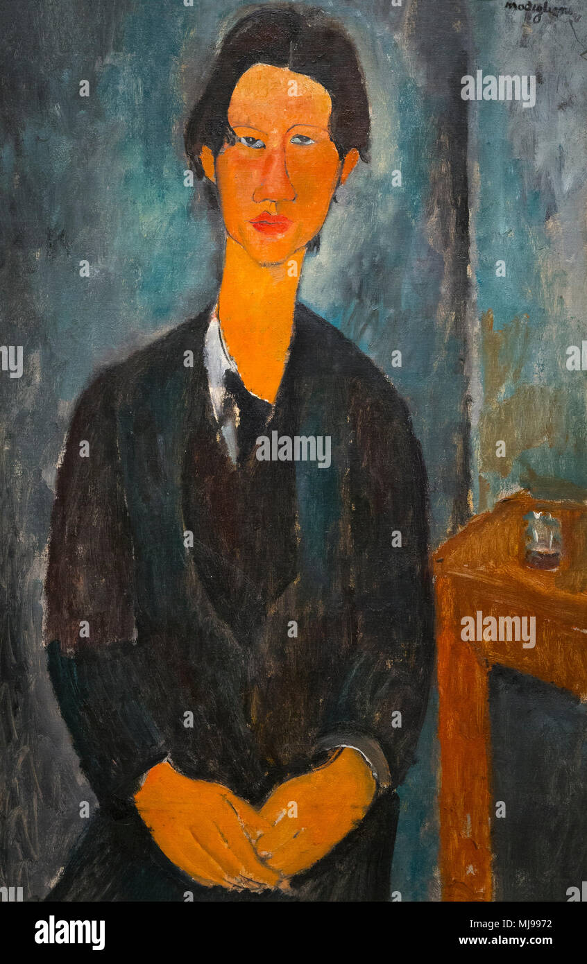 Chaim Soutine, Amedeo Modigliani, 1917, Nationalgalerie, Washington DC, USA, Nordamerika Stockfoto