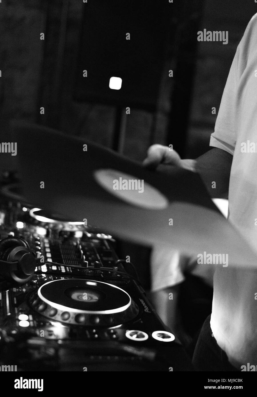 London DJ Set, Bar und Club Stockfoto