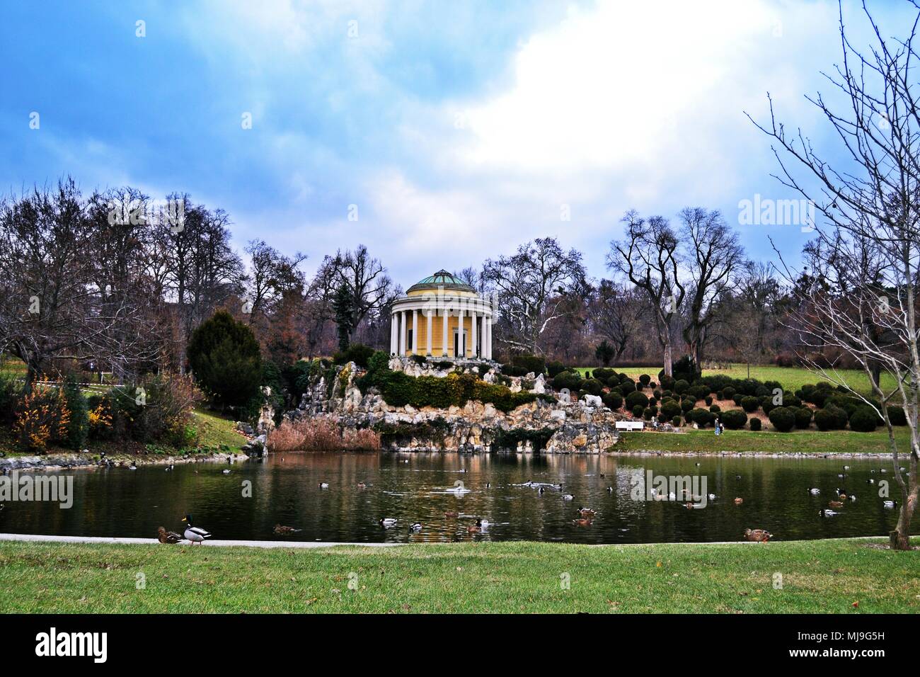 Park des Schlosses Esterházy in Eisenstadt, Österreich Stockfoto