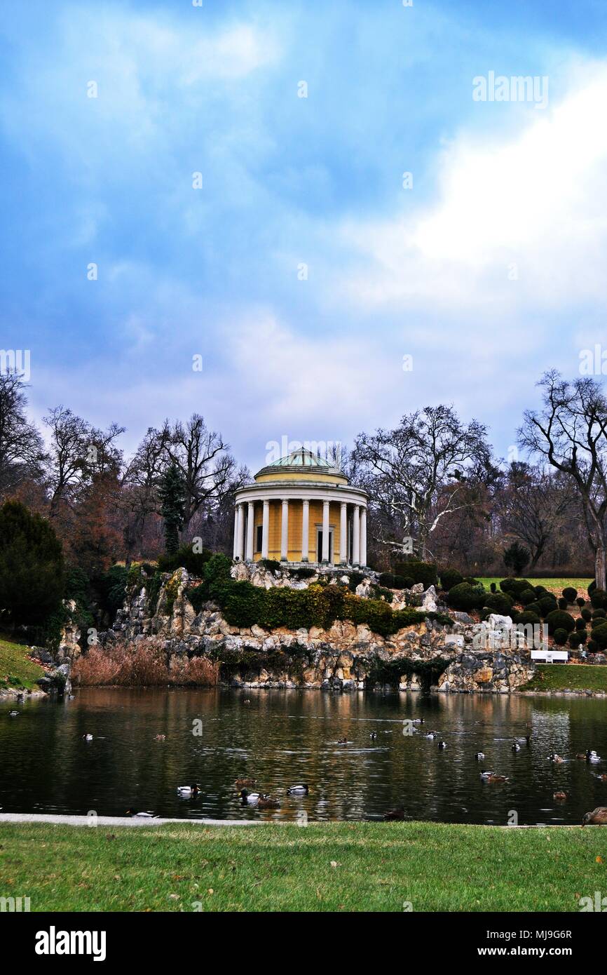 Park des Schlosses Esterházy in Eisenstadt, Österreich Stockfoto