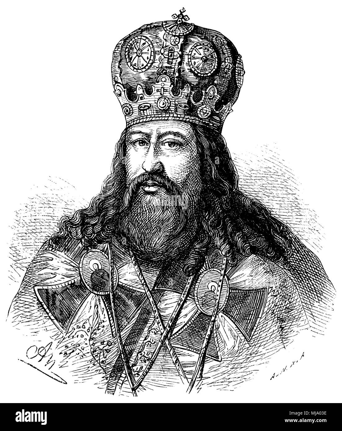 Patriarch Nikon (geboren 1605, gestorben 17. August 1681) Stockfoto