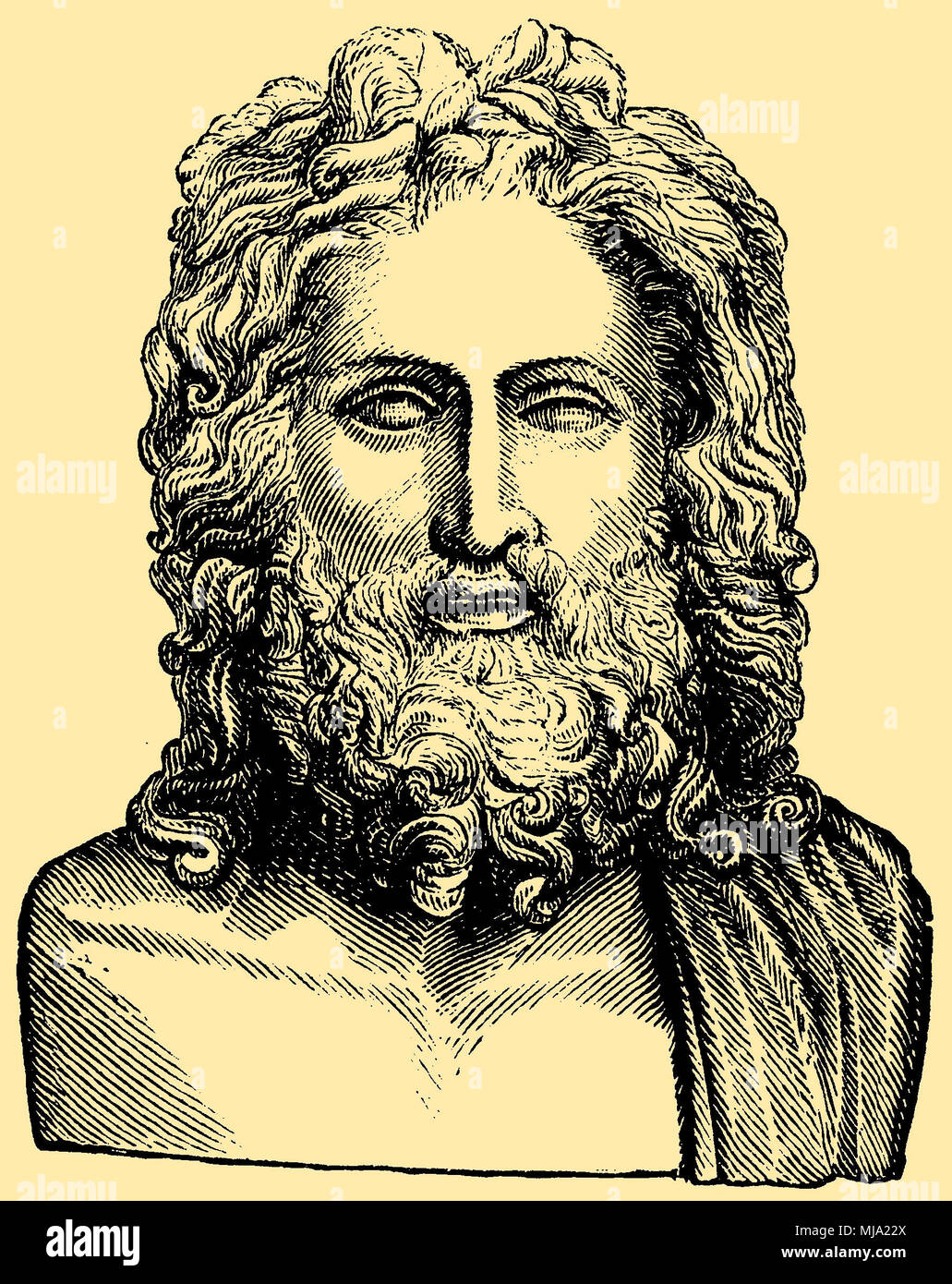 Zeushaupt Otricoli (Vatikan in Rom), Stockfoto