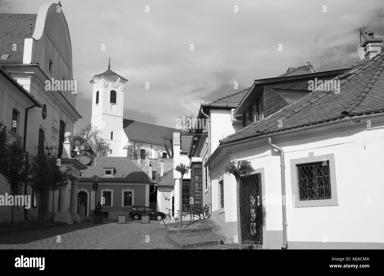 Malerische Straßen von Szentendre in Ungarn Stockfoto