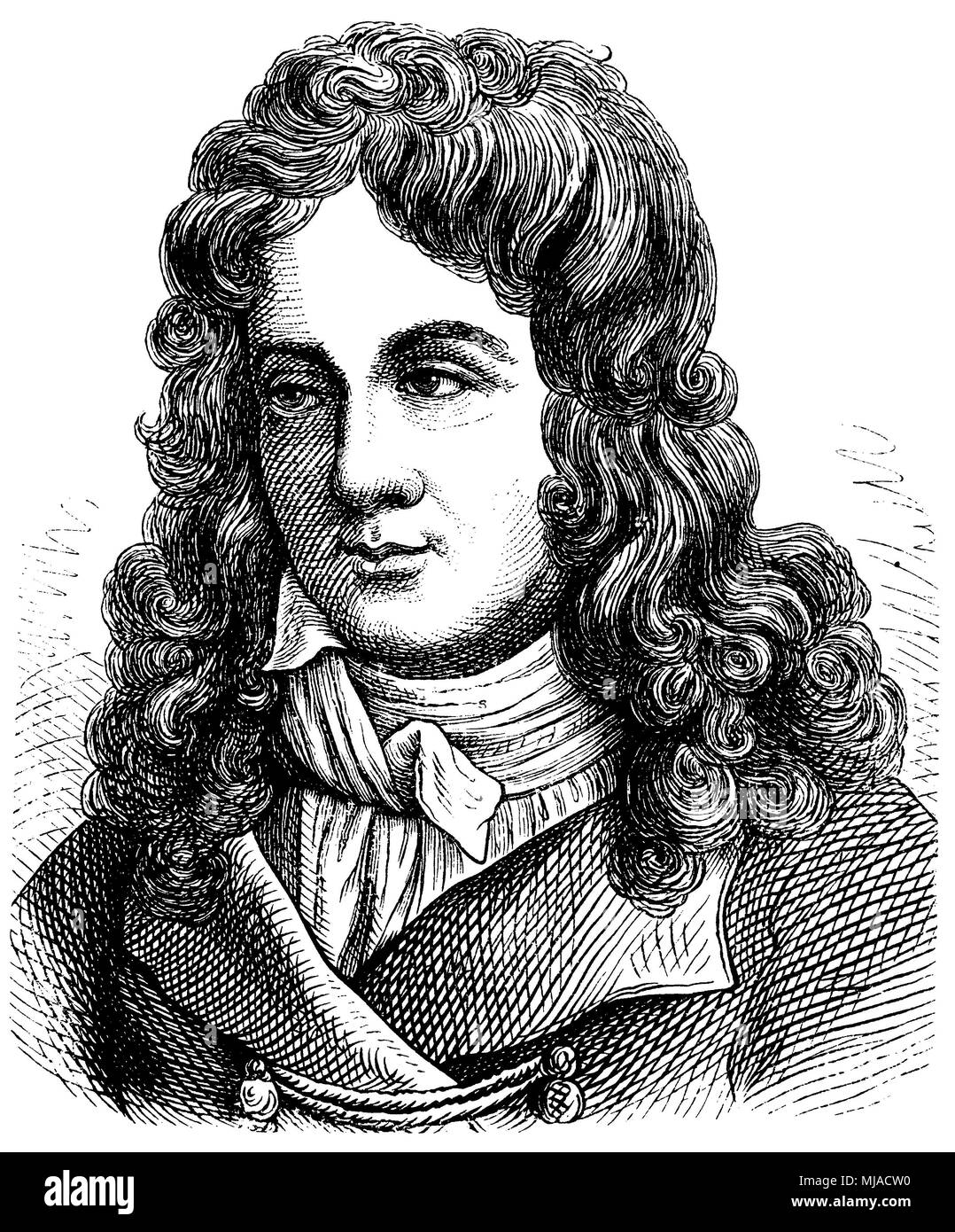 Bernardin de Saint-Pierre (geboren am 16. Januar 1737, gestorben 21. Januar 1814) Stockfoto