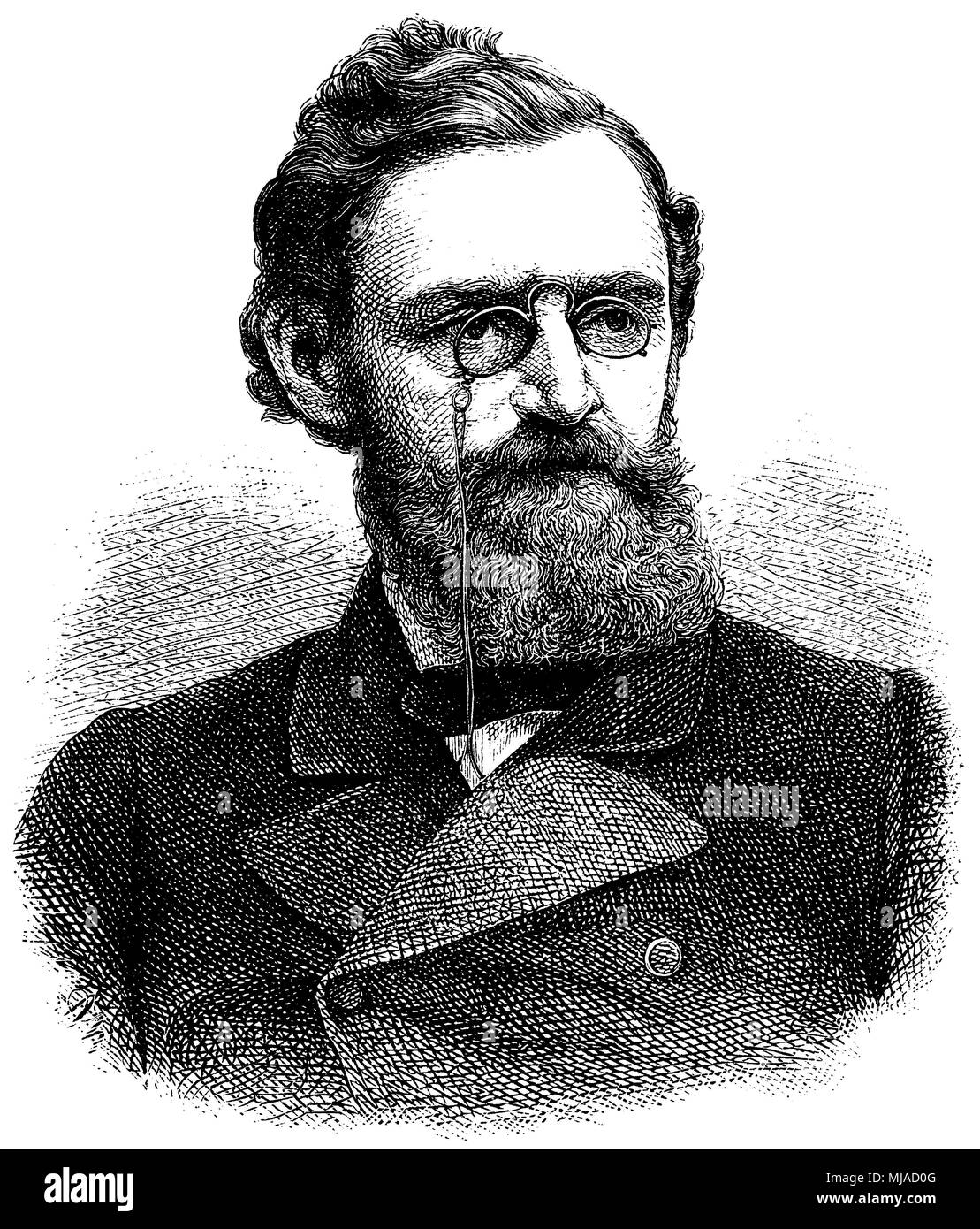 Carl Schurz (geboren am 2. März 1829), Stockfoto