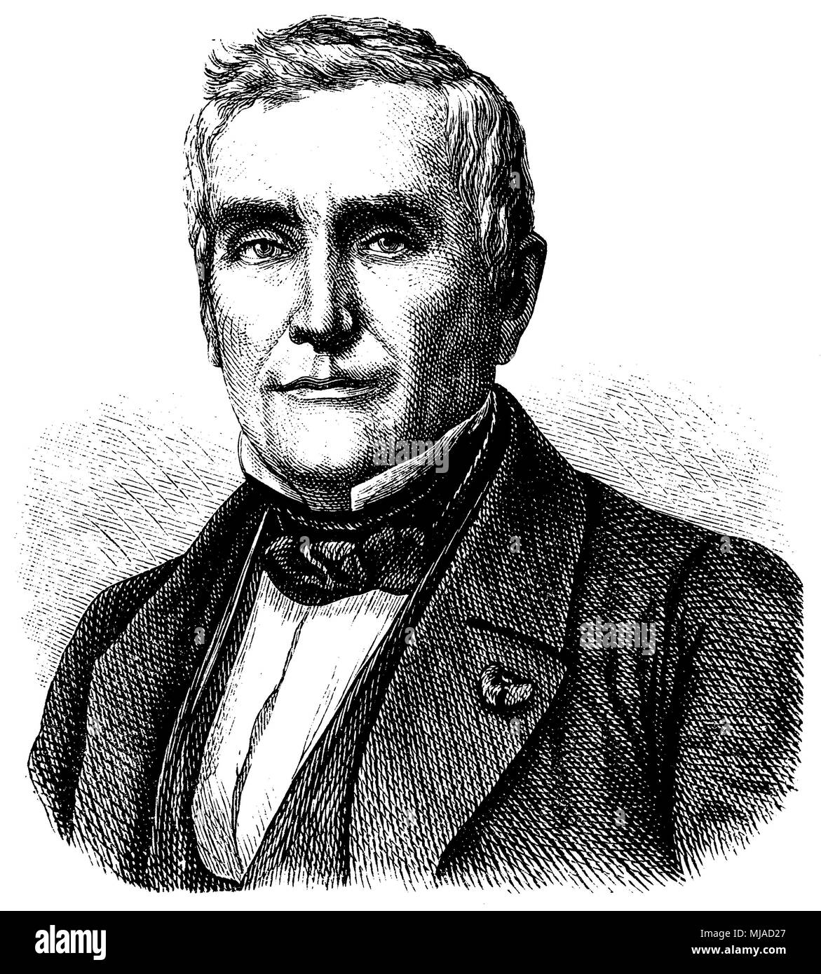 Eugène Scribe (geb. 24. Dezember 1791, starb am 20. Februar 1861), Stockfoto