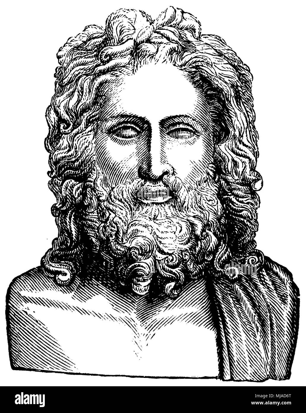 Zeushaupt Otricoli (Vatikan in Rom); Zeushaupt Otricoli (Vatikan in Rom), Stockfoto