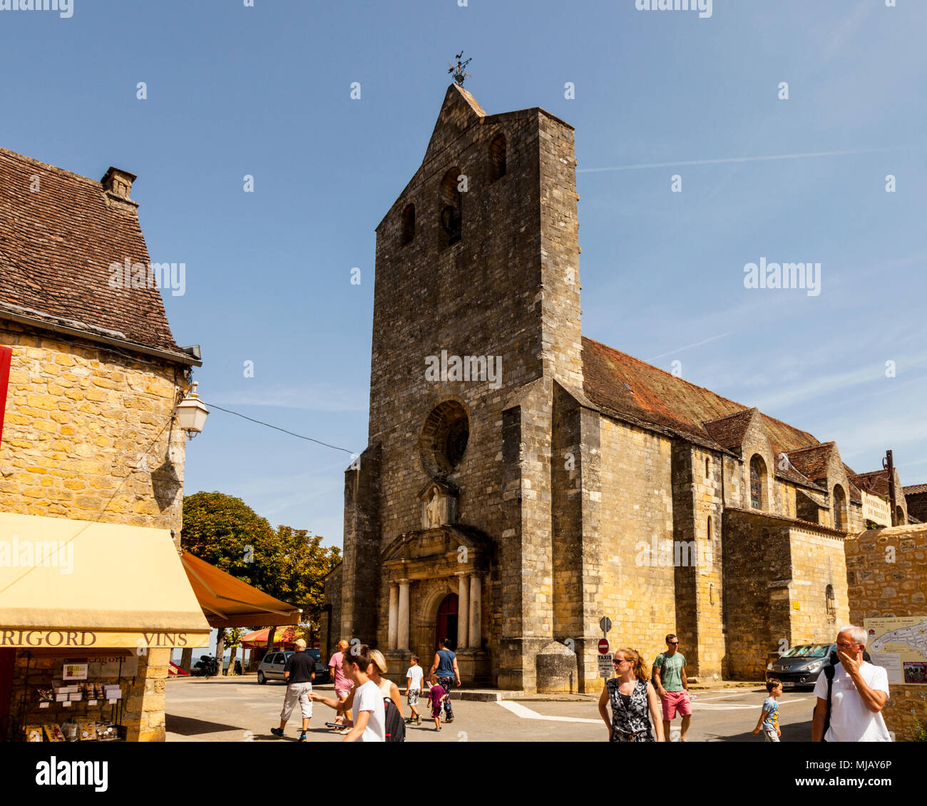 Eglise de Notre Dame de l'Assomption, Domme, Frankreich Stockfoto