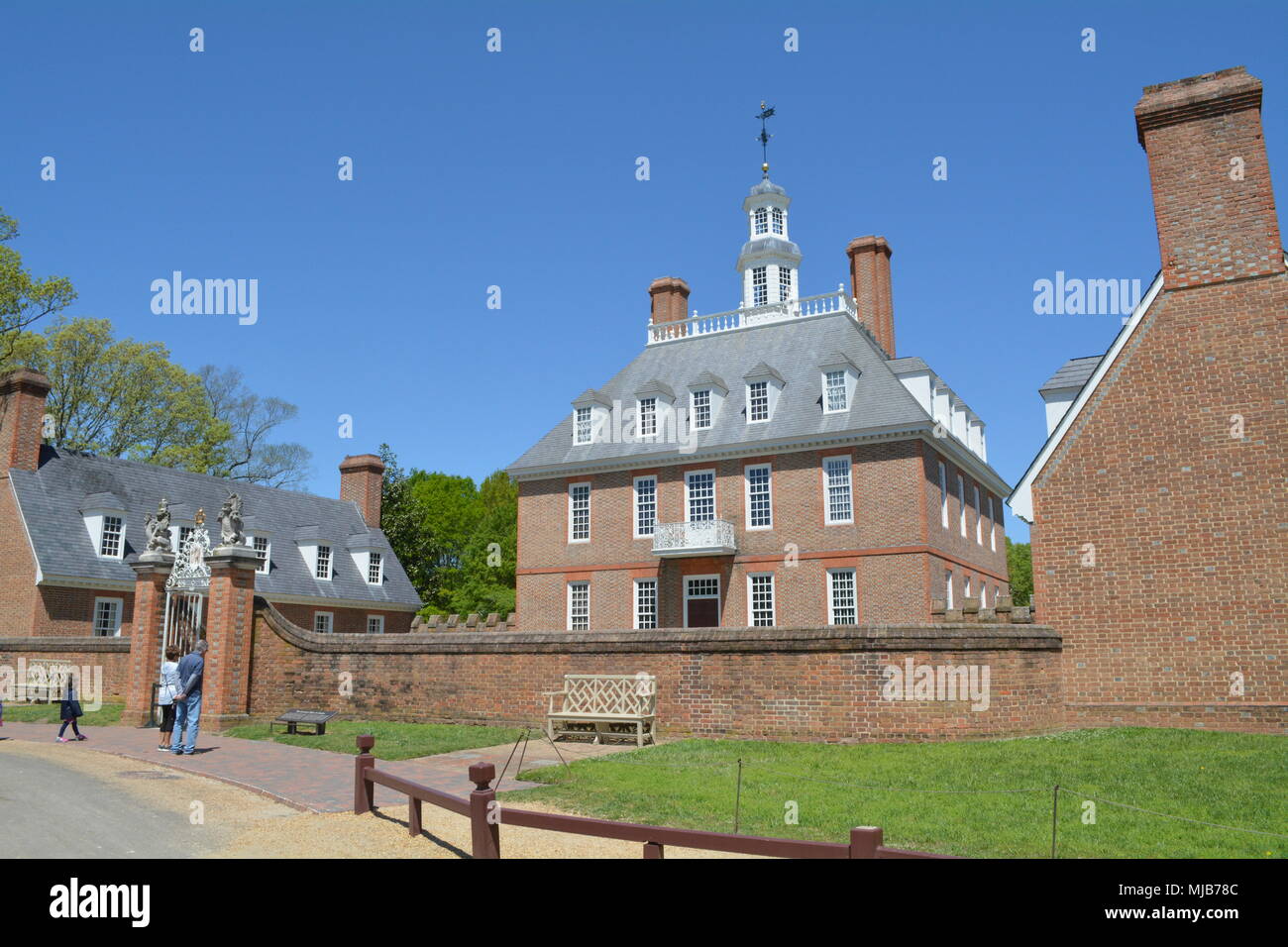 Governor's Mansion, Williamsburg, Virginia. Stockfoto