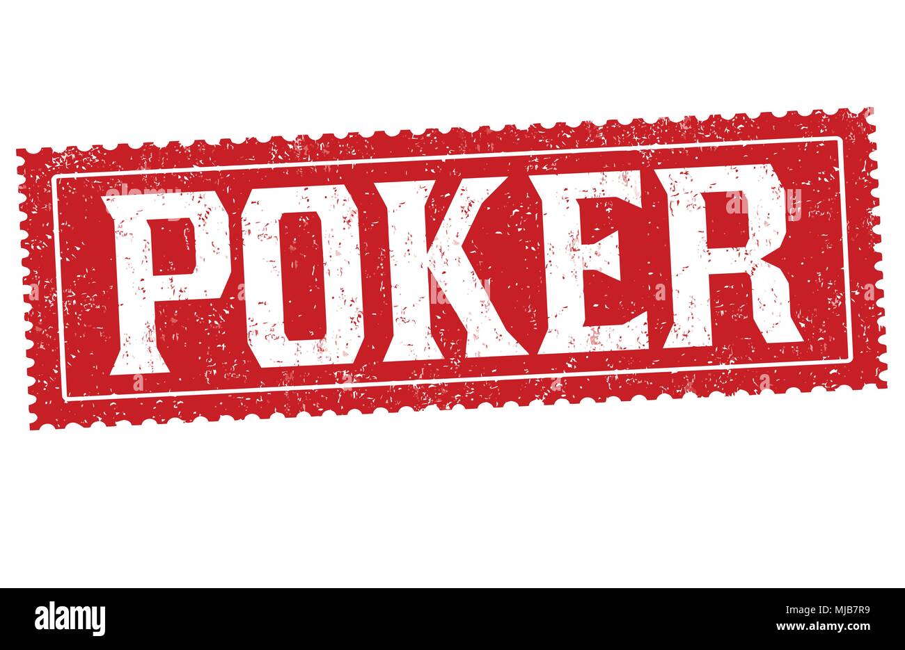 Poker grunge Stempelabdruck auf weißem Hintergrund, Vector Illustration Stock Vektor Poker grunge Stempelabdruck auf weißem Hintergrund, Vector Illustration Stock Vektor