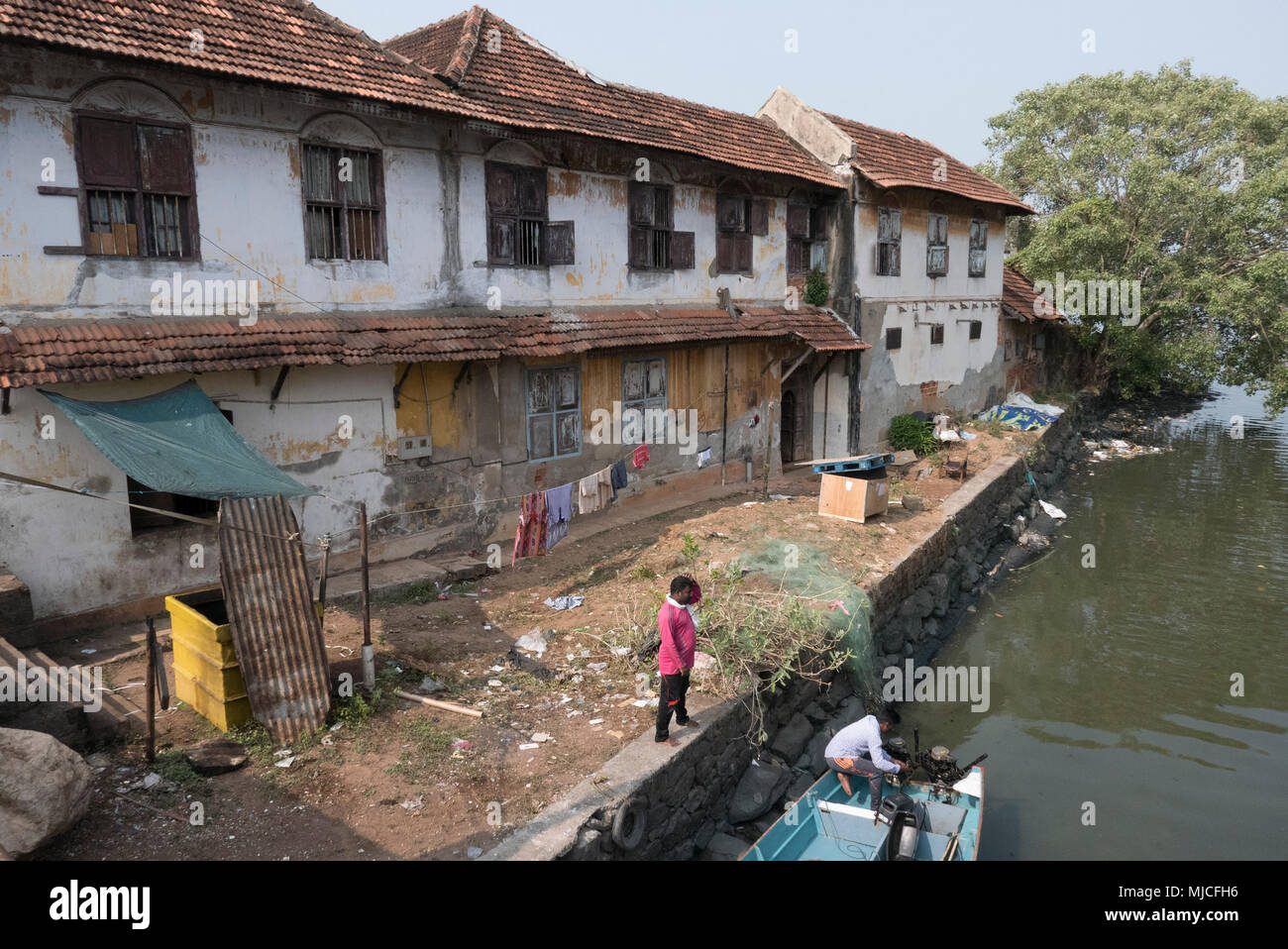 Die meisten properous Staat Kerala in Indien, mit Tee und Gewürzen und Tourismus als Hintergrund die Unterstützung der Wirtschaft Kapital ist Cochin, Stockfoto