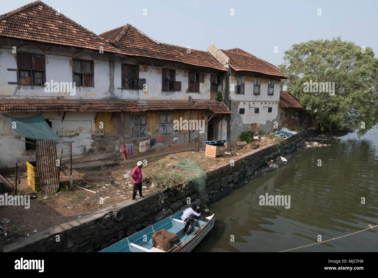 Die meisten properous Staat Kerala in Indien, mit Tee und Gewürzen und Tourismus als Hintergrund die Unterstützung der Wirtschaft Kapital ist Cochin, Stockfoto
