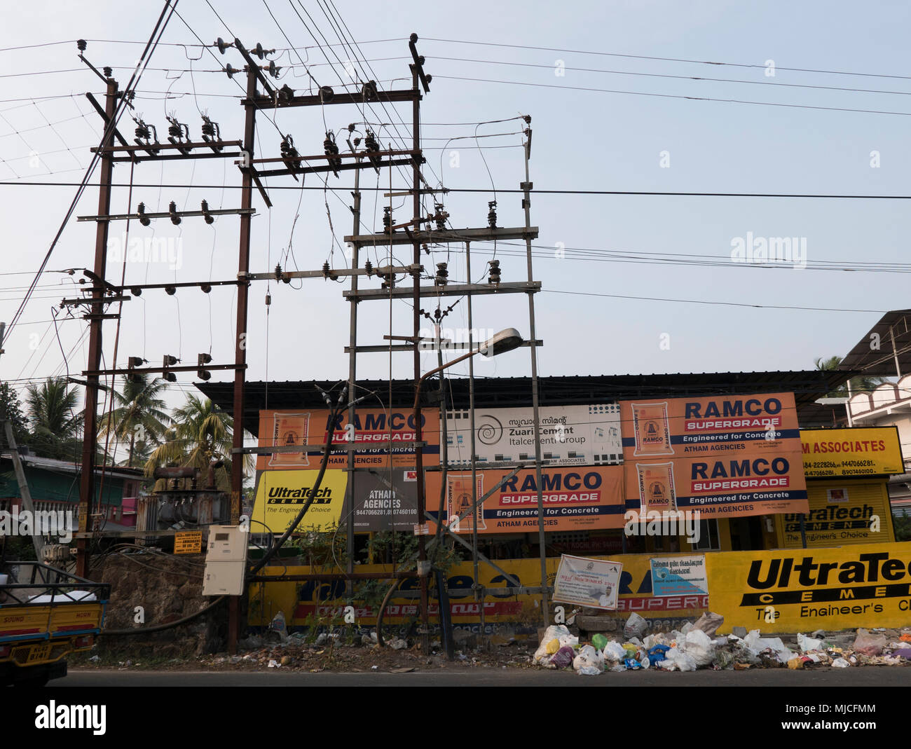 Die meisten properous Staat Kerala in Indien, mit Tee und Gewürzen und Tourismus als Hintergrund die Unterstützung der Wirtschaft Kapital ist Cochin, Stockfoto