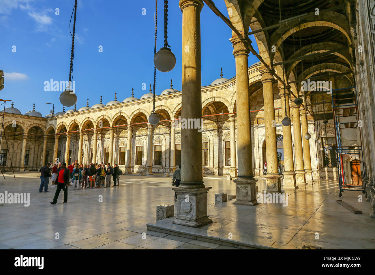 Die Große Moschee von Muhammad Ali Pascha, oder Alabaster Moschee, oder Muhammad Ali Moschee in der Zitadelle von Kairo in Ägypten, Nordafrika gelegen Stockfoto