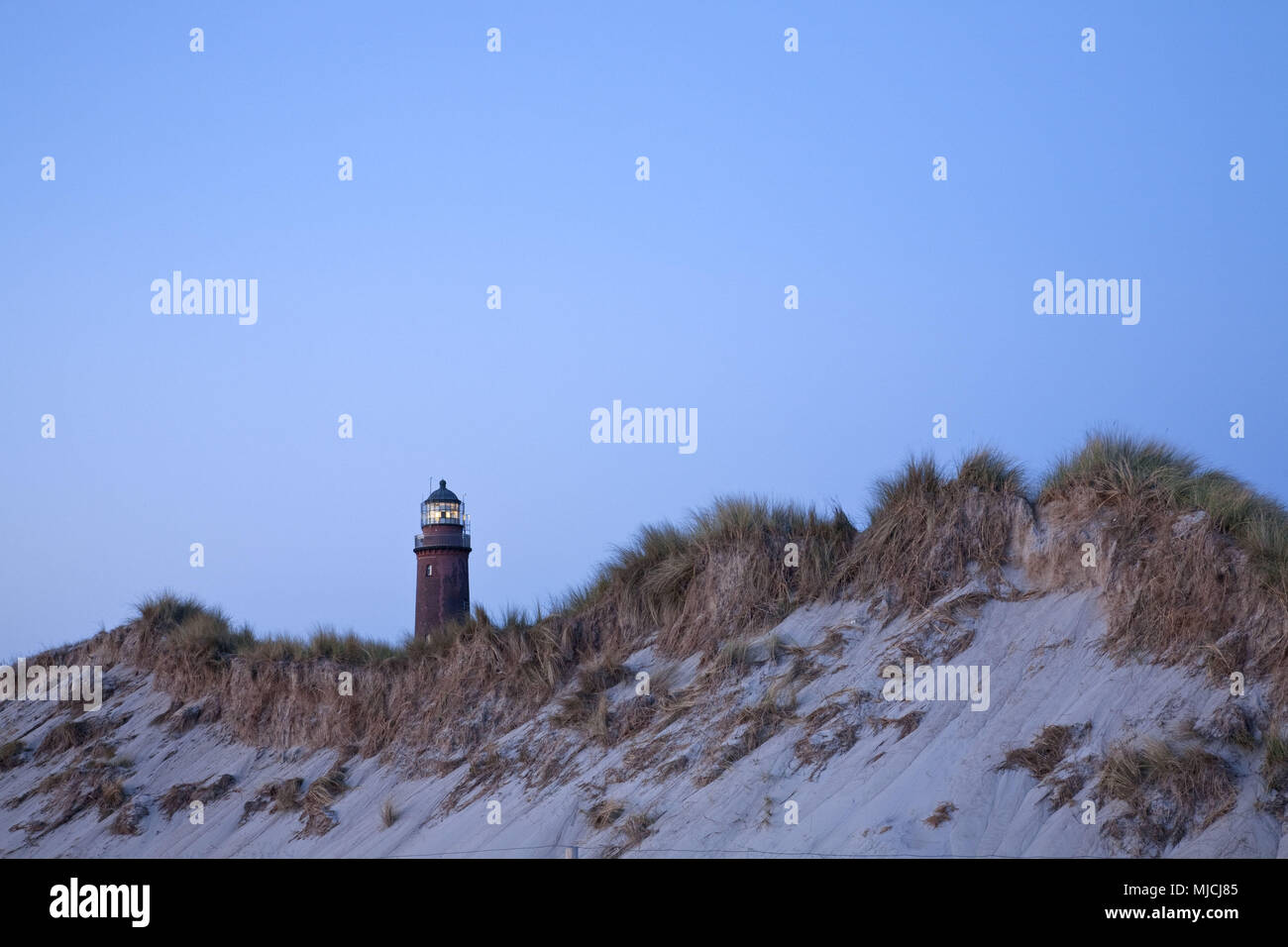 Leuchtturm Darßer Ort, Ostsee wellness Prerow, Halbinsel Fischland-Darß-Zingst, Mecklenburg-Vorpommern, Deutschland, Stockfoto