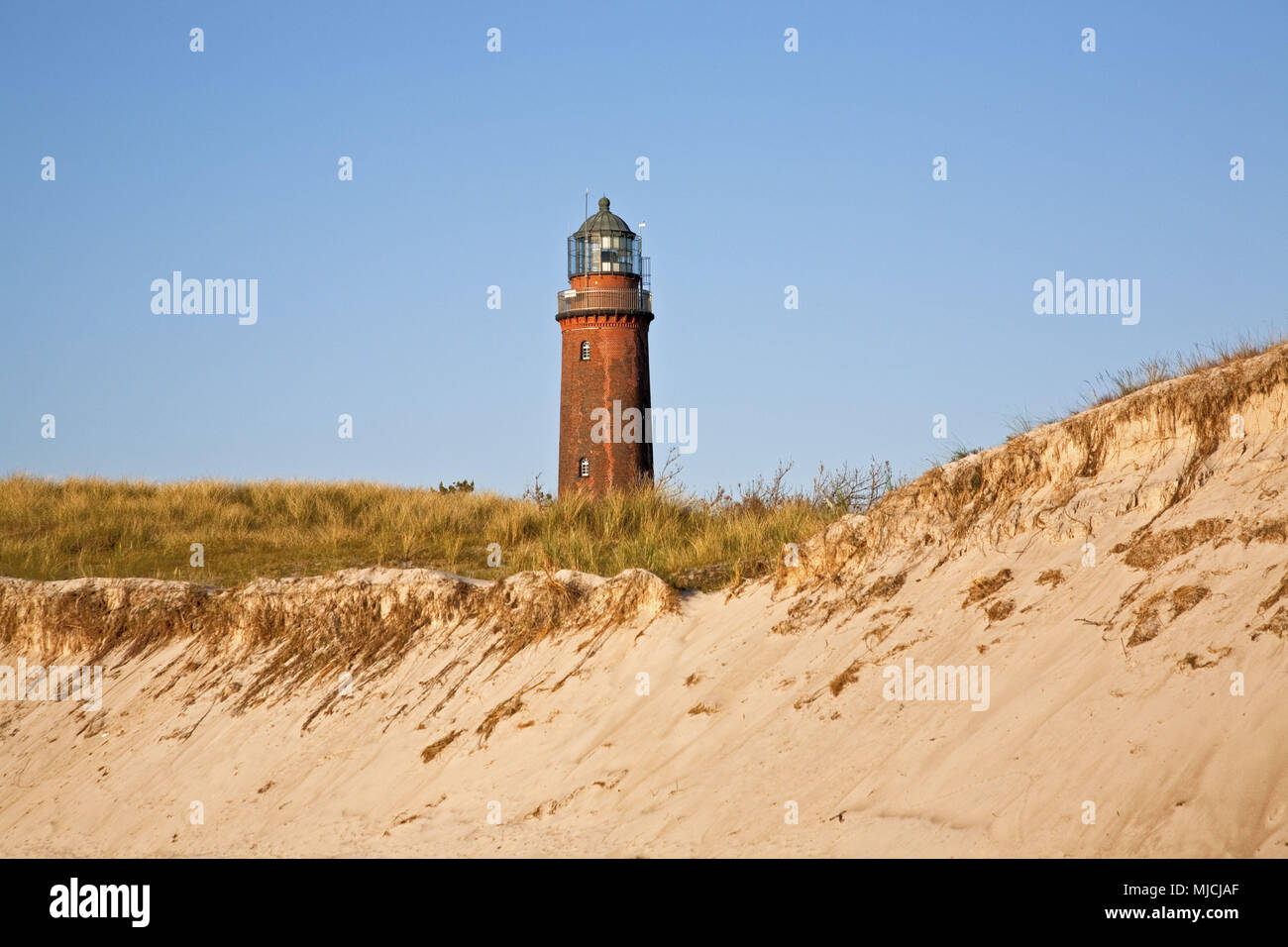 Leuchtturm Darßer Ort, Ostsee wellness Prerow, Halbinsel Fischland-Darß-Zingst, Mecklenburg-Vorpommern, Deutschland, Stockfoto