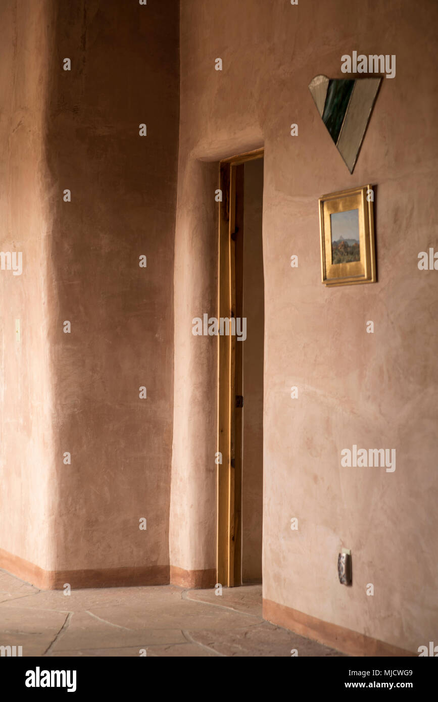 Moderne adobe Innenraum Stockfoto