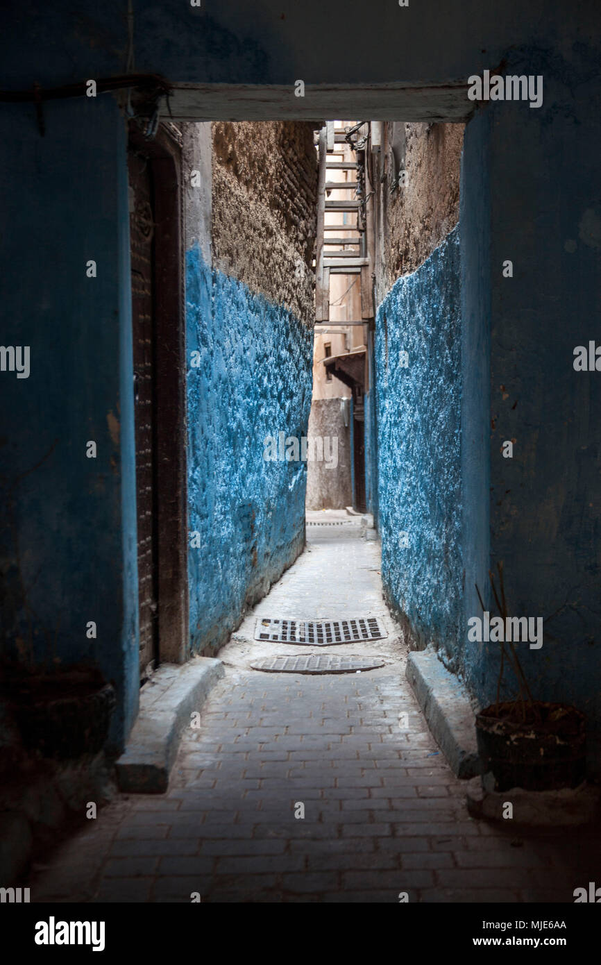 Marokko, Fes, Altstadt, Lane, detail, Stockfoto