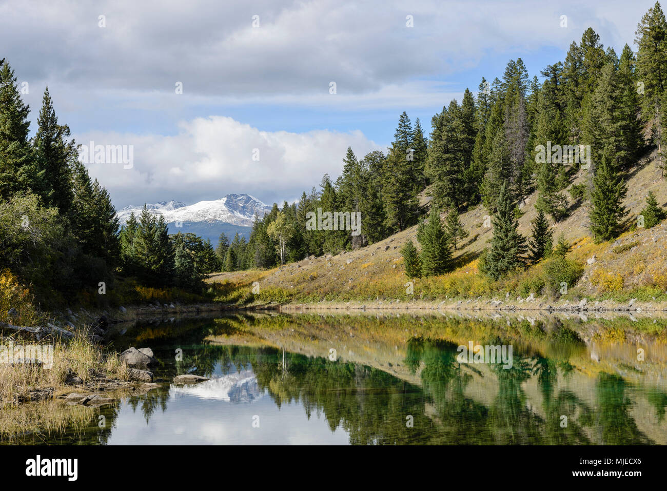 Tal der fünf Seen, Kanada, kanadische Rockies, Erholung, Besinnung, Erholung, Wandern, Erkunden, Wasser Stockfoto