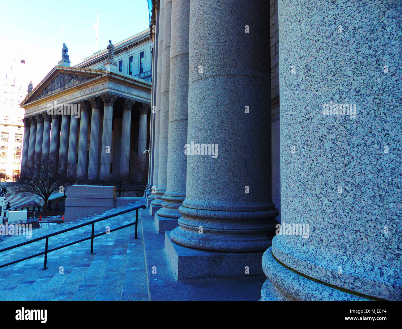 Der Oberste Gerichtshof des Bundesstaates New York ist der Versuch - Niveau des allgemeinen Gerichtsstand im Staat New York Stockfoto