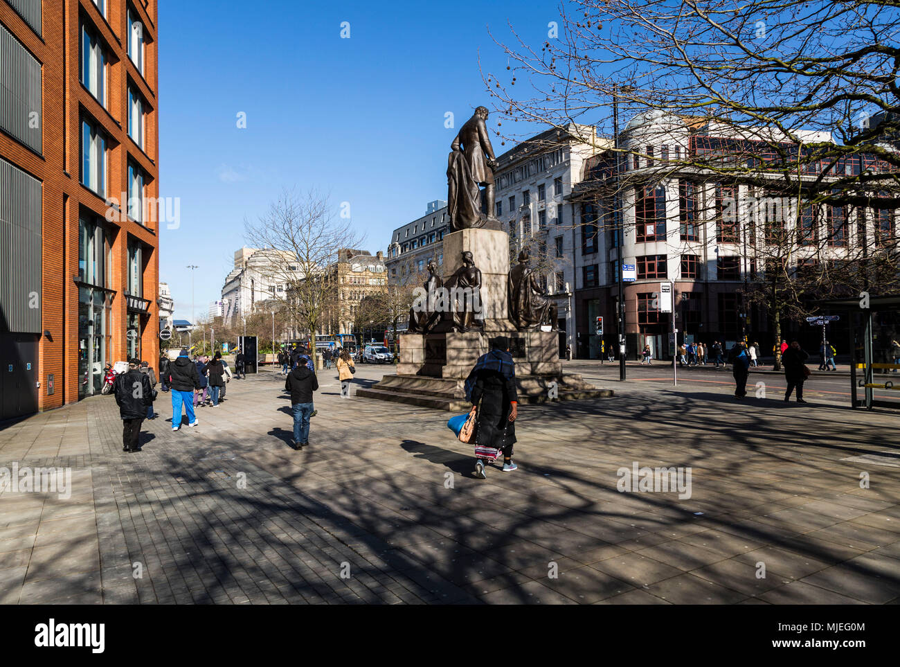 Europa, England, Großbritannien, Manchester, street scene Stockfoto