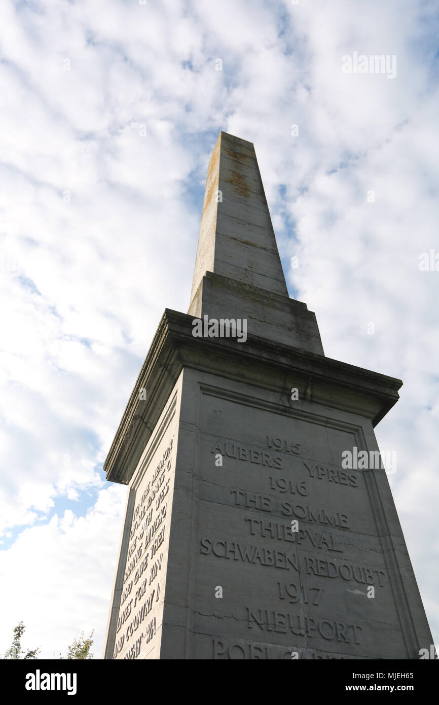 Soldatenfriedhöfe in Belgien. Stockfoto