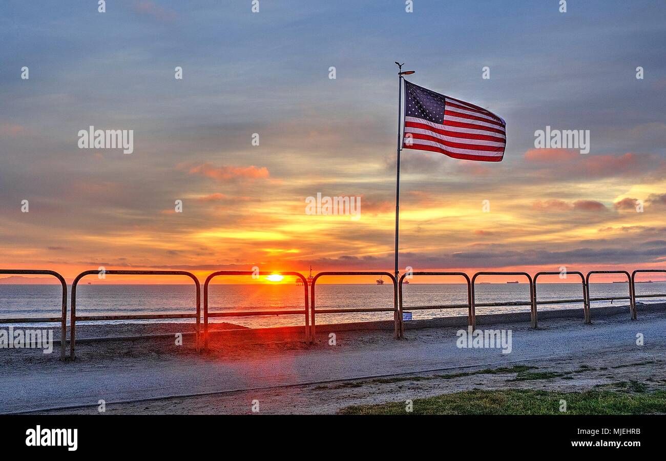 Patriot Point, Huntington Beach, Kalifornien Stockfoto