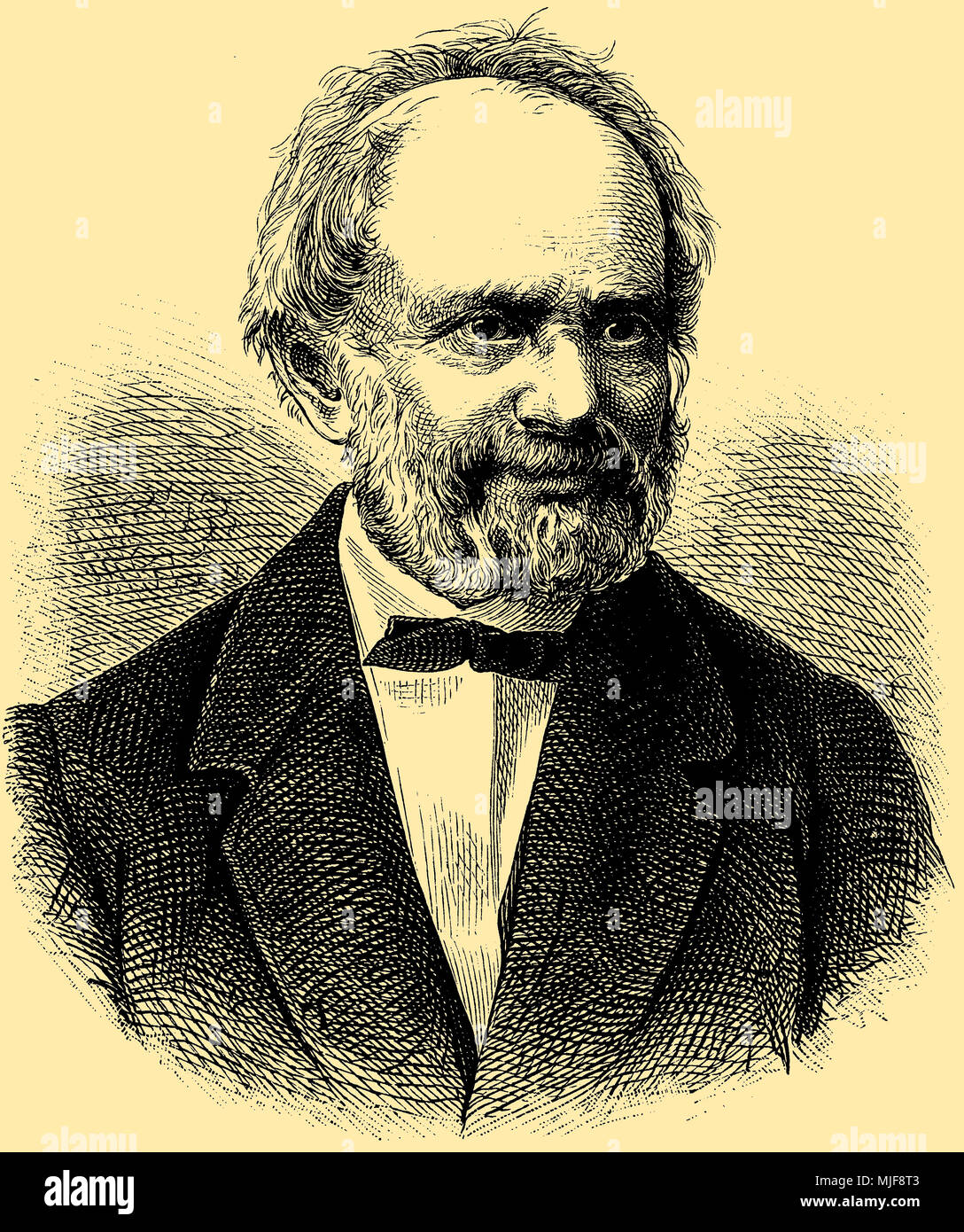 Wilhelm Eduard Weber (geb. 24. Oktober 1804, starb am 23. Juni 1891), Stockfoto