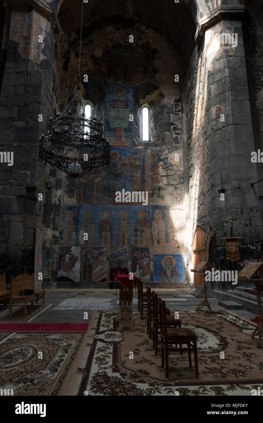 Innenraum der Akhtala Kloster in Armenien Stockfoto