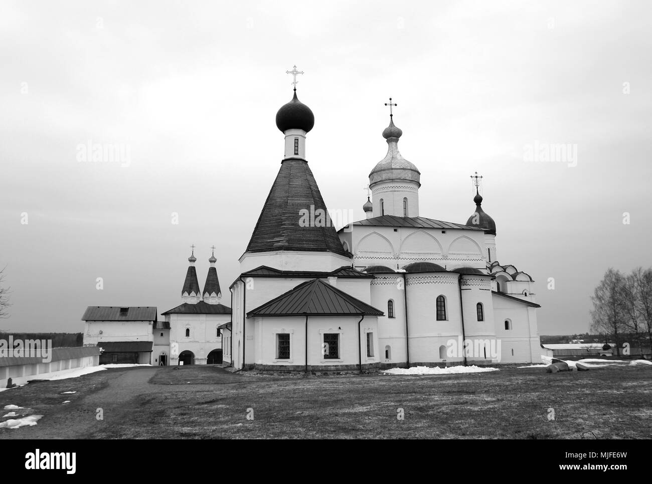 Foto schöne orthodoxe Kloster der Russischen Norden Stockfoto