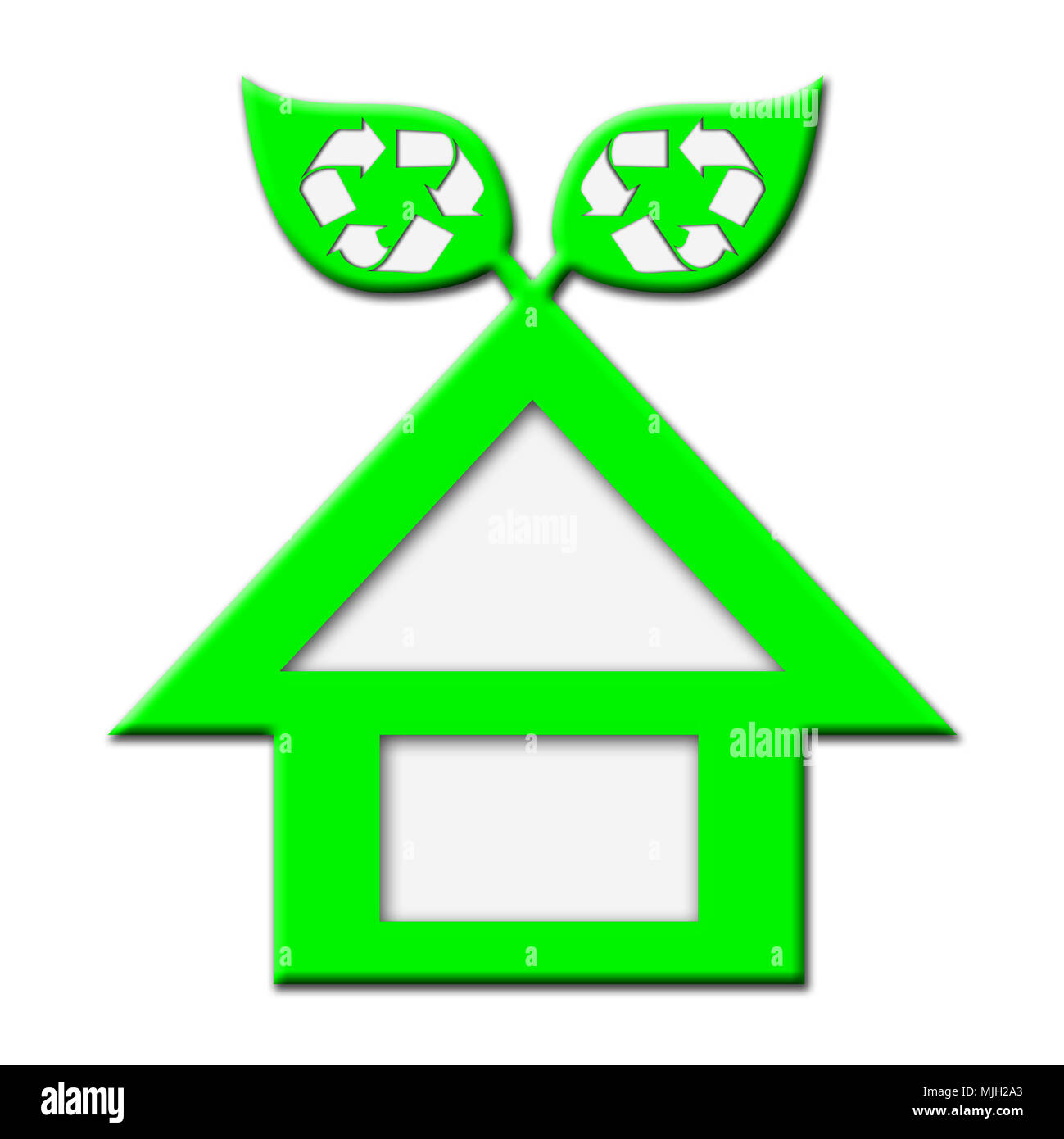 Green Eco House Stockfoto