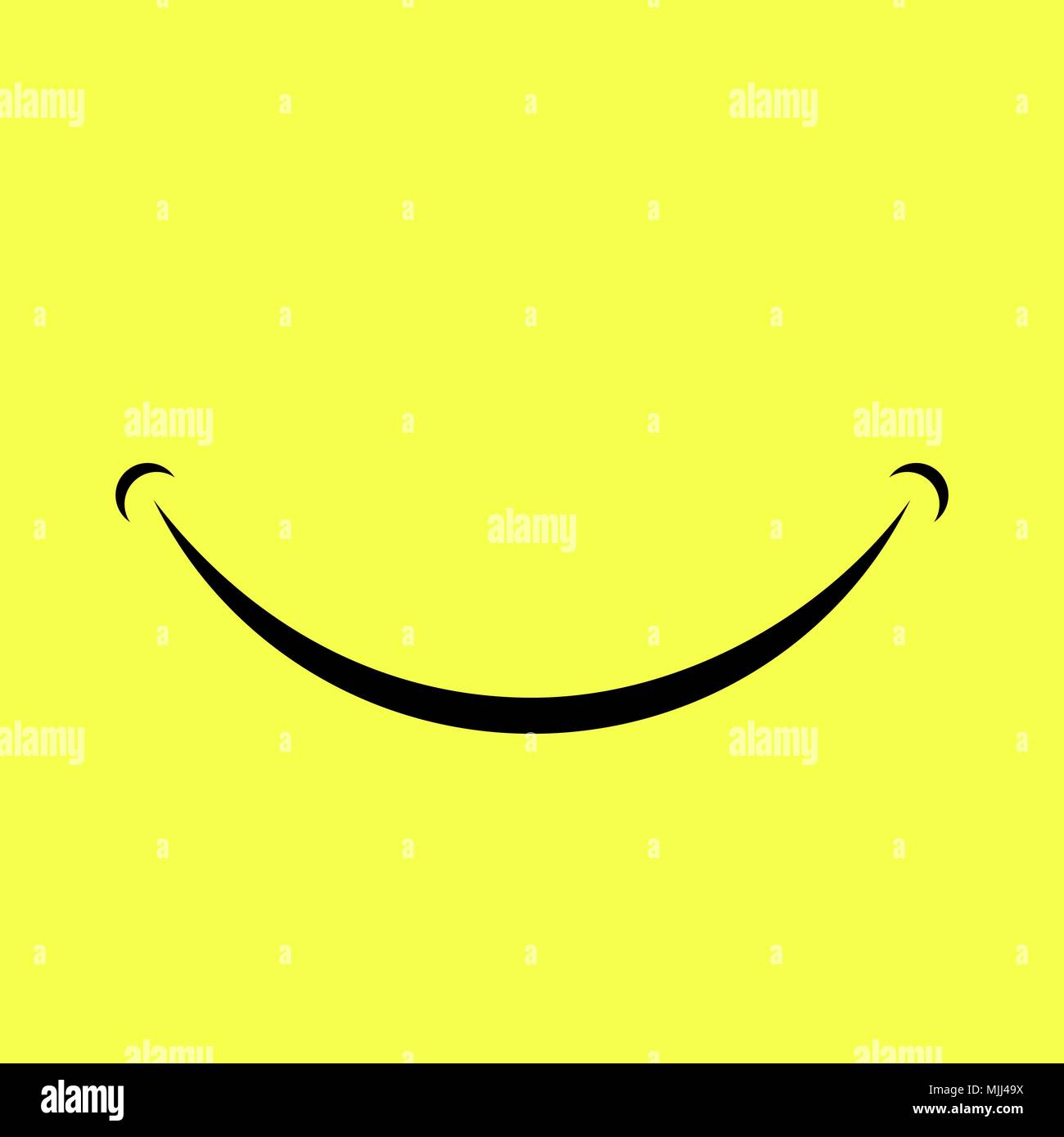 Cartoon Lächeln Logo Stock Vektor