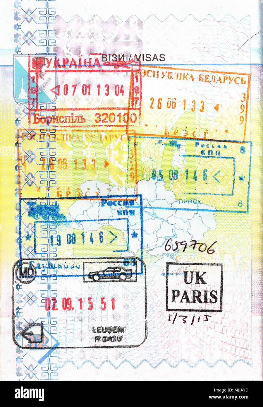 Ukraine Passport Stockfotos & Ukraine Passport Bilder ...