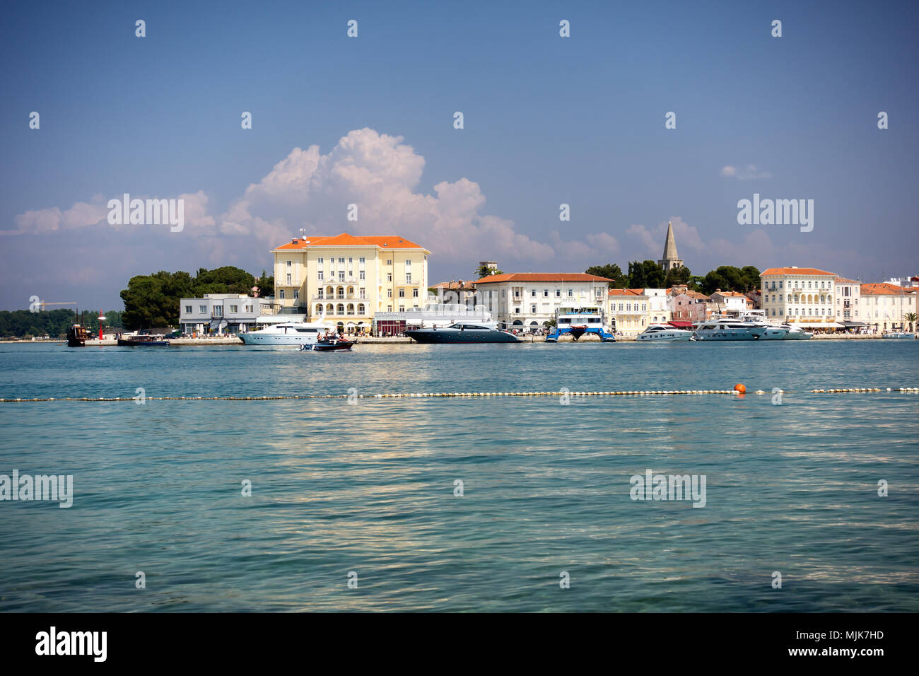 Historische istrischen Stadt Porec, Kroatien Stockfoto