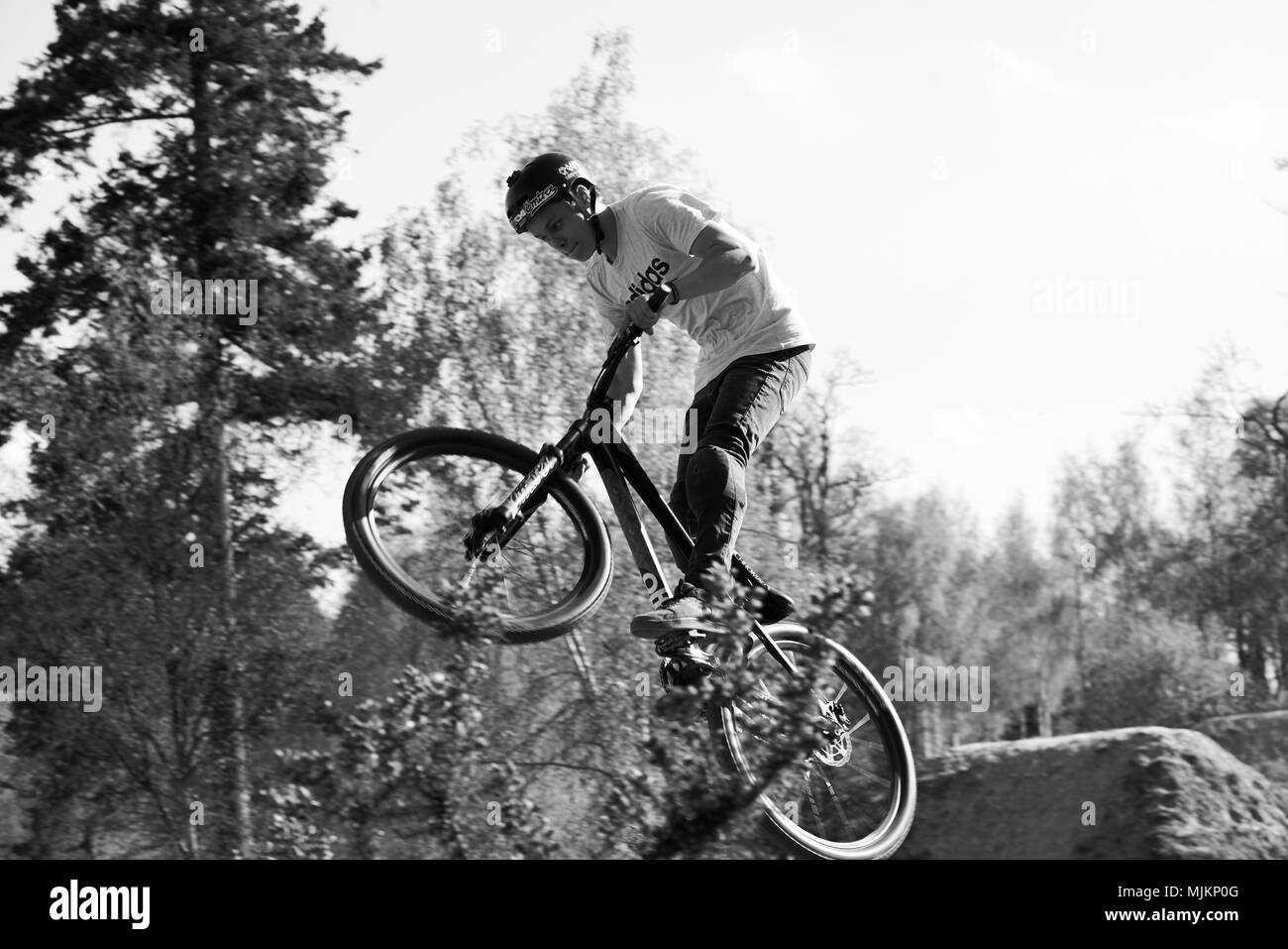 BMX Biker Stockfoto