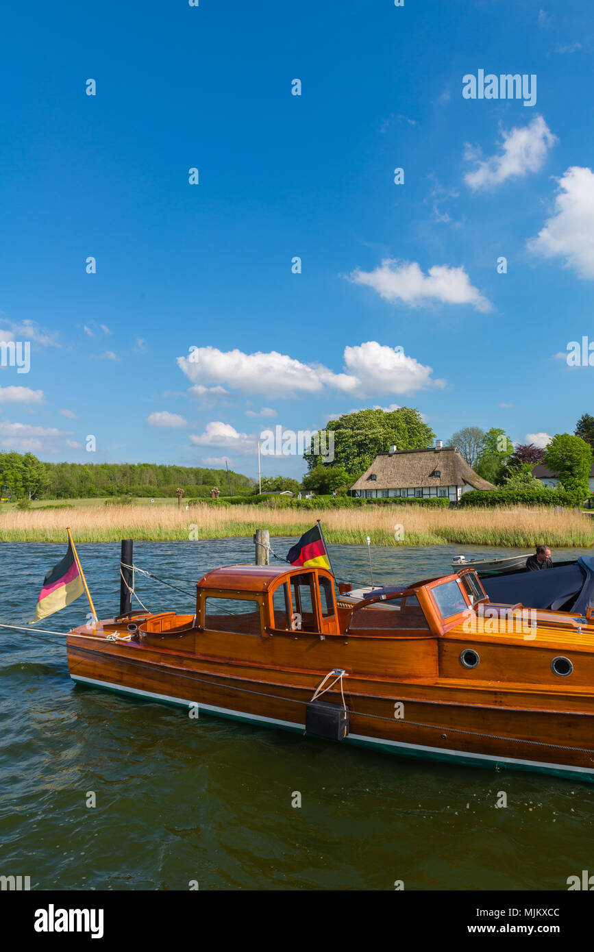 Das romantische Dorf Sieseby, Gemeinschaft von Thumby, auf der Schlei, Schleswig-Holstein, Deutschland, Europa Stockfoto