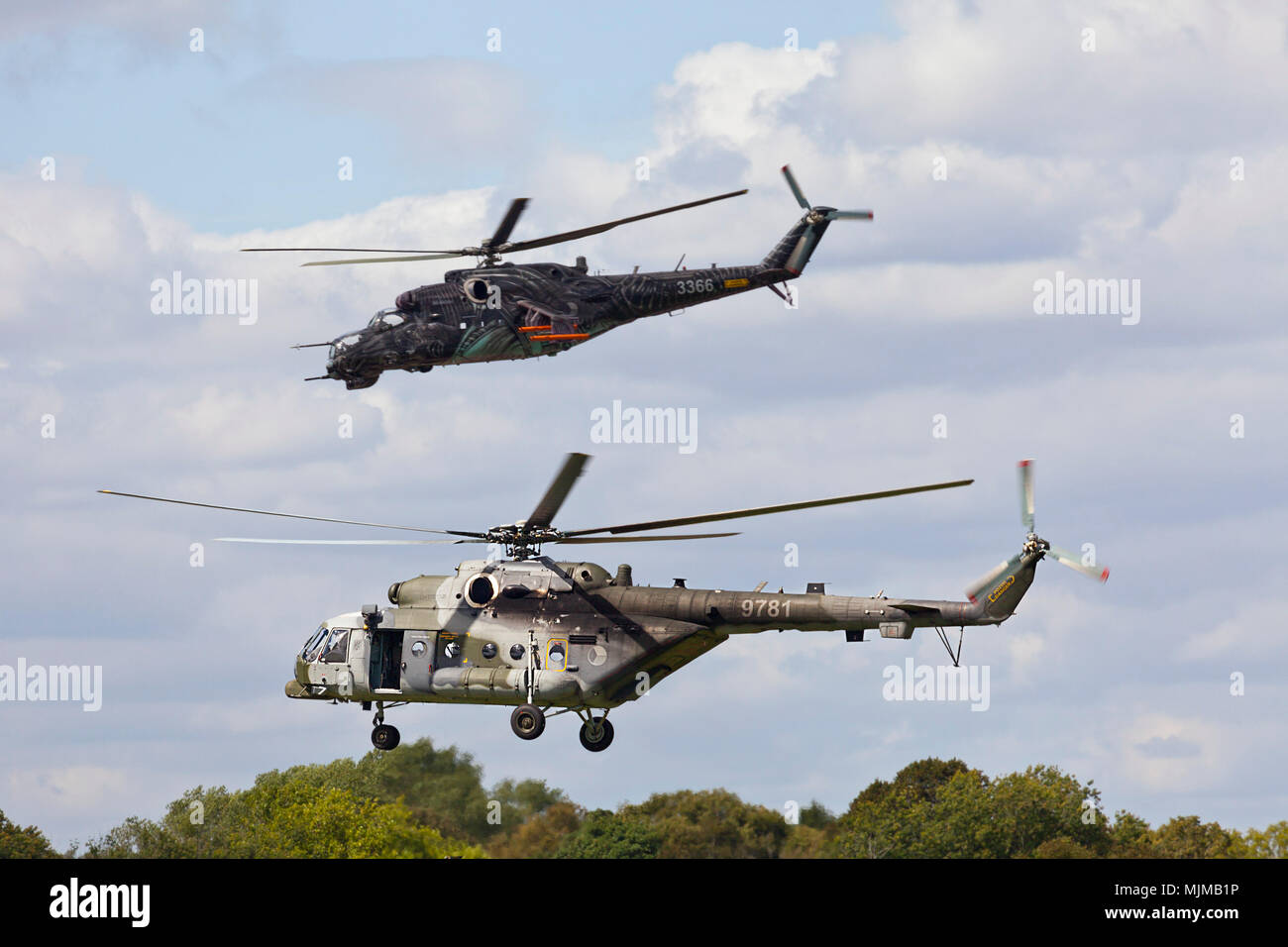 Der tschechischen Luftwaffe Hubschrauber in Biggin Hill Airshow Stockfoto