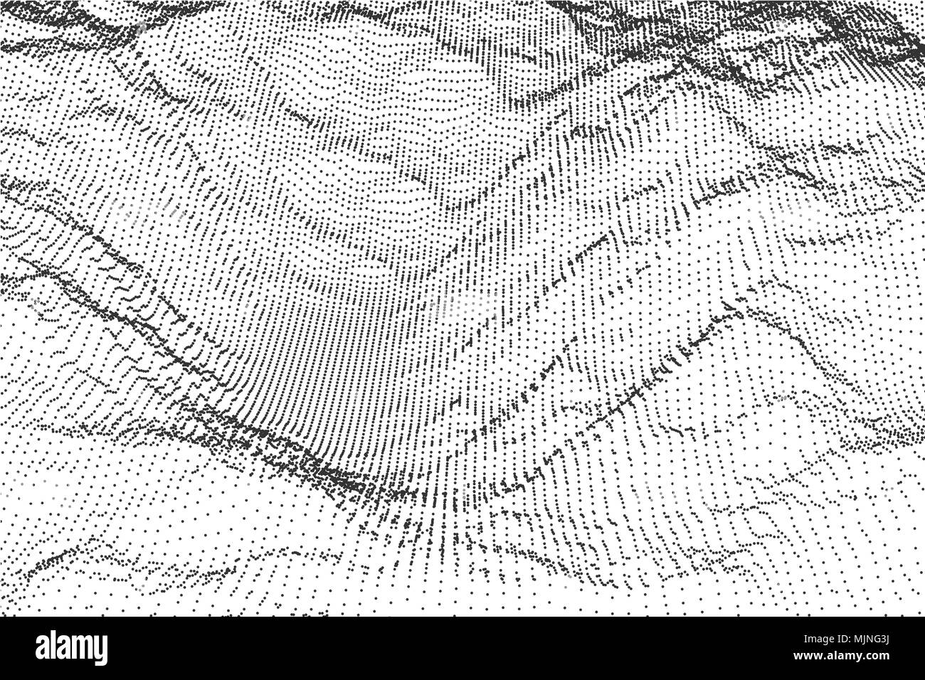 Abstrakte punkte Hintergrund. Vector Illustration. Schwarze Punkte Partikel Stock Vektor