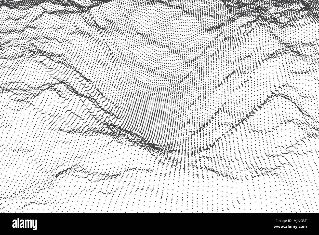 Abstrakte punkte Hintergrund. Vector Illustration. Schwarze Punkte Partikel Stock Vektor