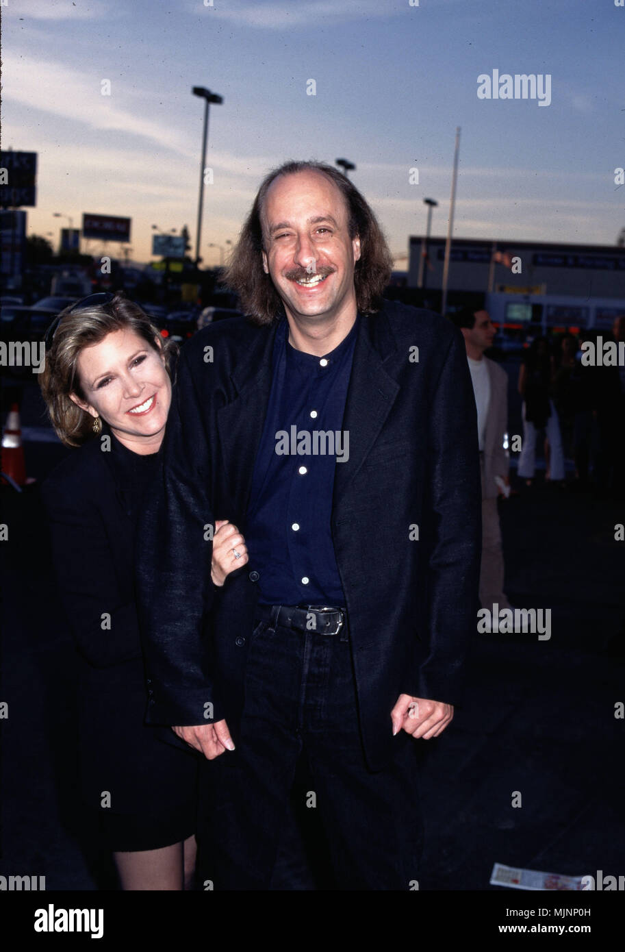 Carrie Fisher - - -' Tsuni/Bourquard 'Carrie Fisher Carrie Fisher Carrie Fisher Ereignis in Hollywood Leben - Kalifornien, Red Carpet Event, Vertikal, USA, Filmindustrie, Prominente, Fotografie, Bestof, Kunst, Kultur und Unterhaltung, Topix Celebrities Fashion / vom roten Teppich -1994-2000, eine Person, Vertikal, Besten, Hollywood Leben, Event in Hollywood Leben - Kalifornien, Roter Teppich und backstage, USA, Filmindustrie, Prominente, Fotografie, Bestof, Kunst, Kultur und Unterhaltung, Topix Familie ergänzende Anfrage tsuni@Gamma-USA.com Stockfoto