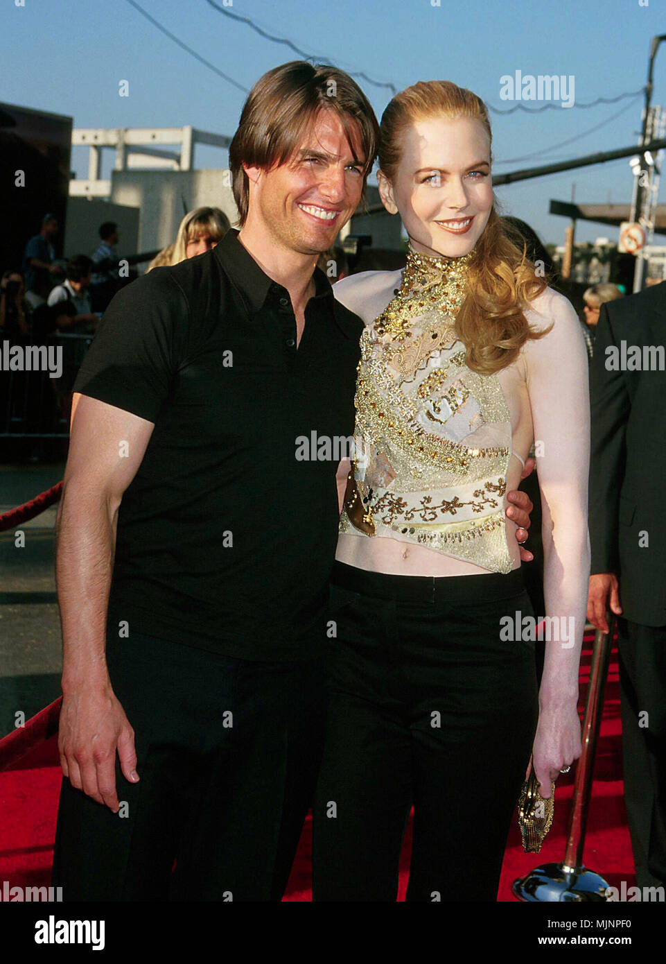18 Mai 2000 Hollywood Los Angeles Kalifornien Usa Schauspieler Tom Cruise Mit Seiner Frau Schauspielerin Nicole Kidman Auf Dem Roten Teppich Bei Movie Premiere Von Mission Unmoglich 2 Tsuni Bourquard Tom