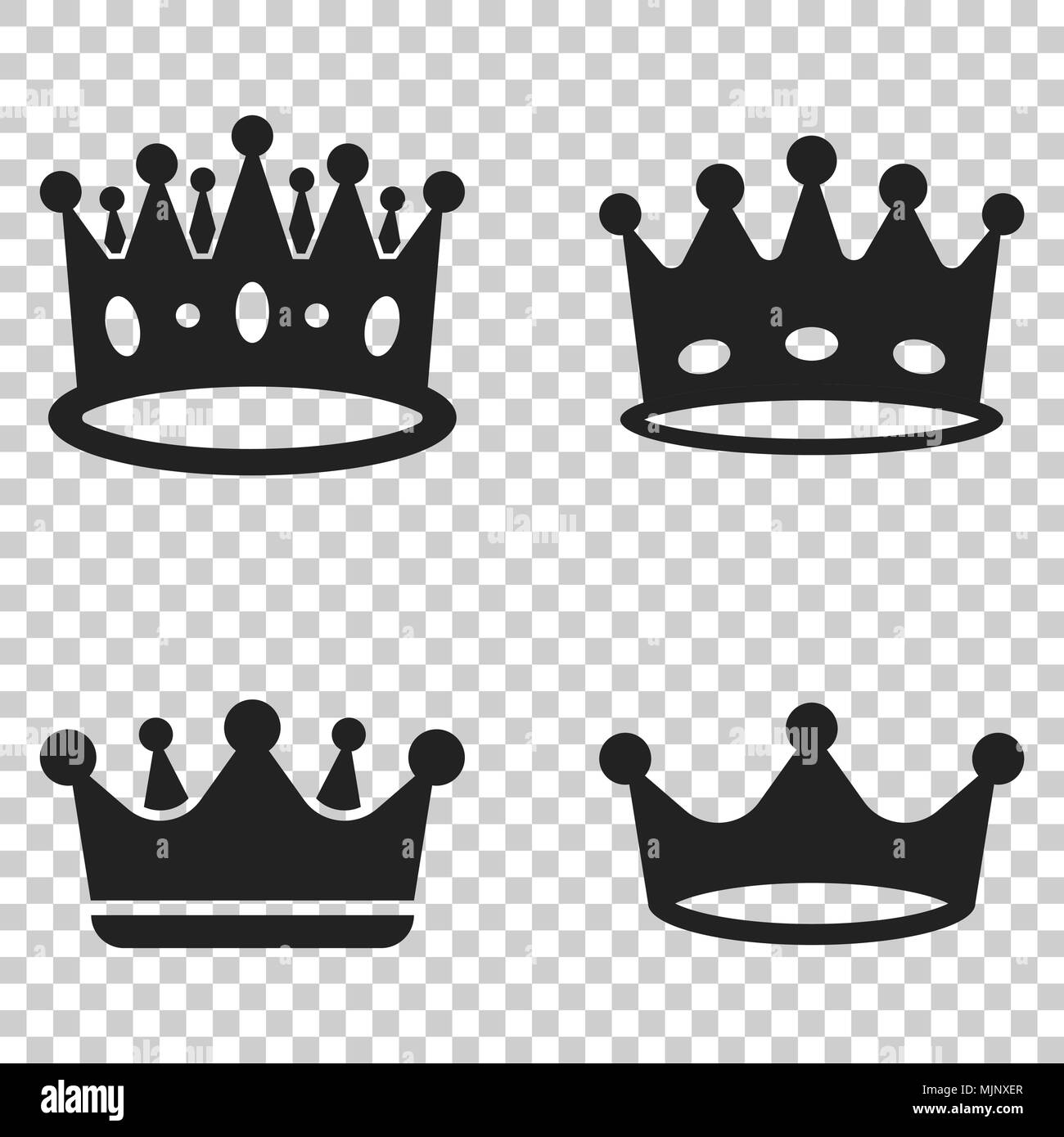 Krone Diadem Vektor Icon Im Flachen Stil Royalty Krone Abbildung Auf Isolierte Transparenten Hintergrund Konig Prinzessin Royalty Konzept Stock Vektorgrafik Alamy