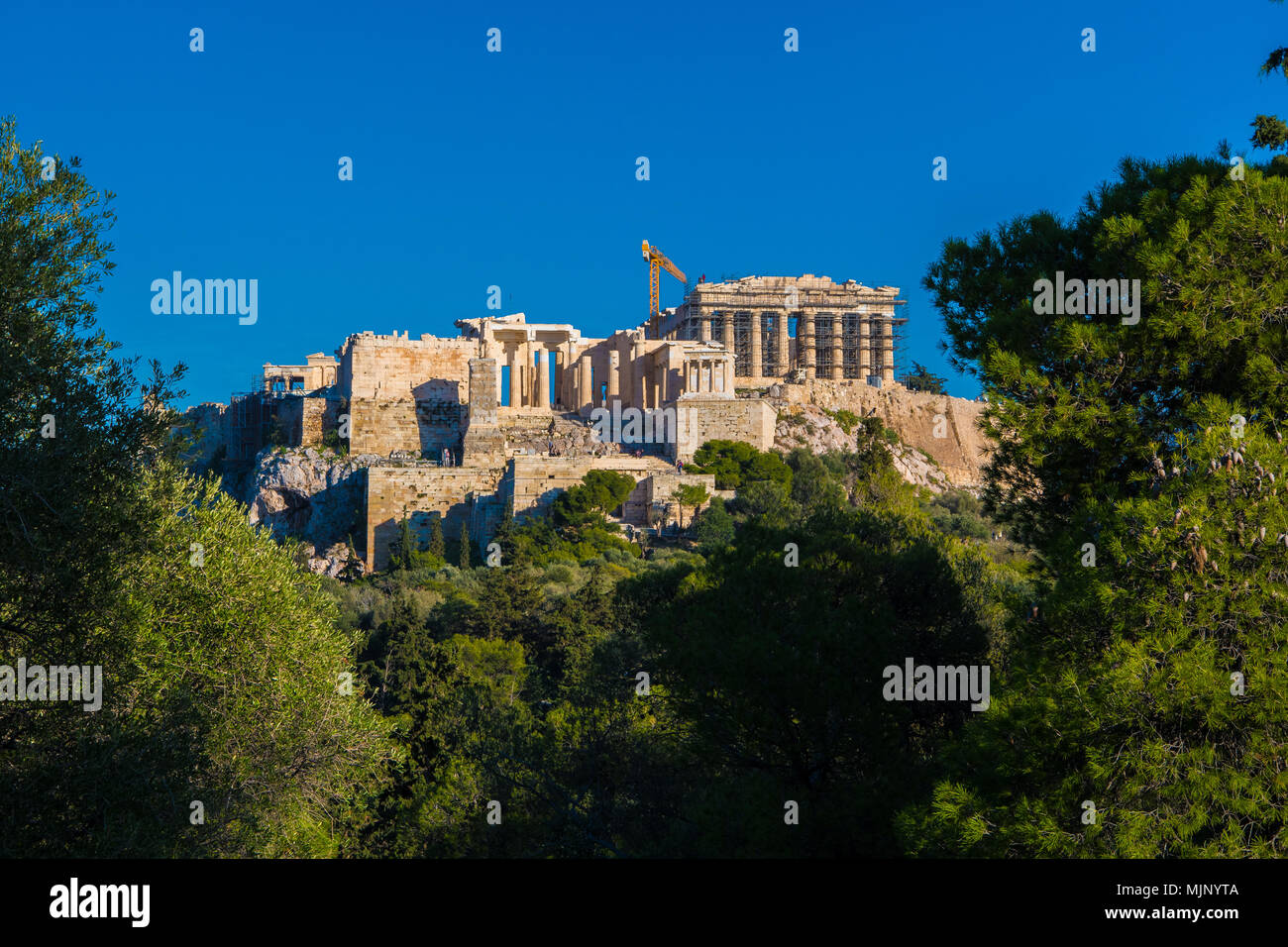 Akropolis in Athen, Griechenland Stockfoto
