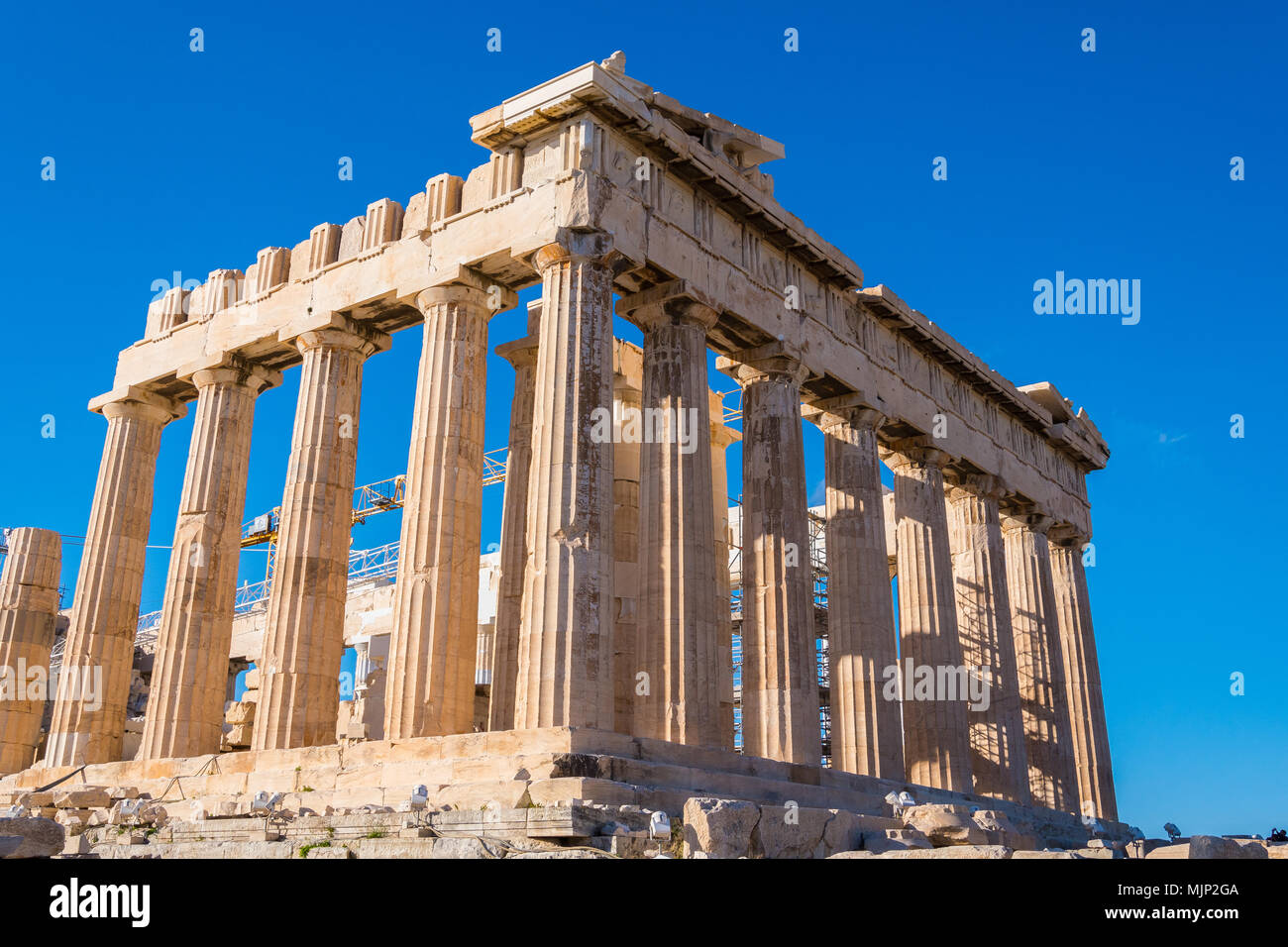 Parthenon Tempel auf der Akropolis in Athen Griechenland Stockfoto